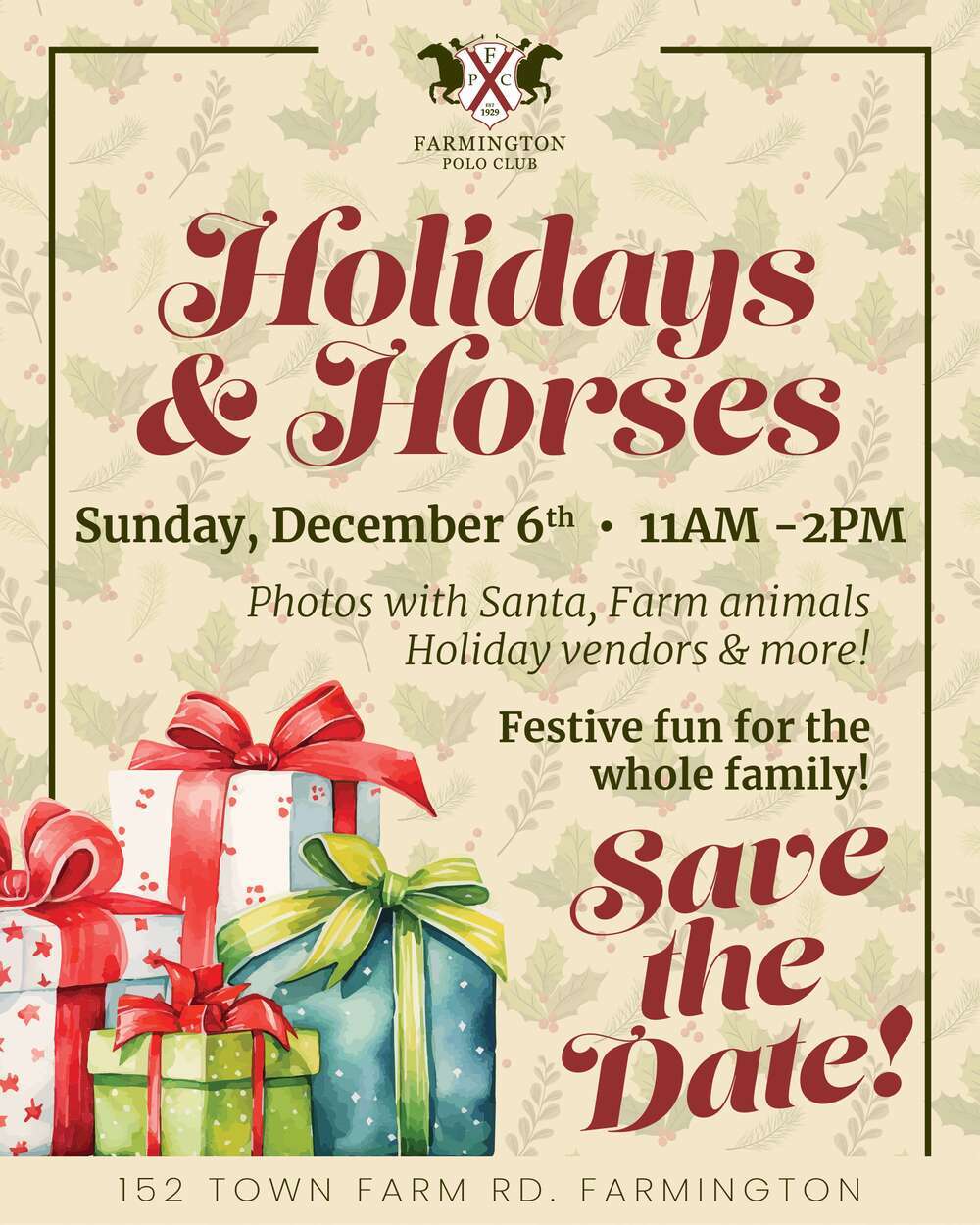 2026 Holidays & Horses