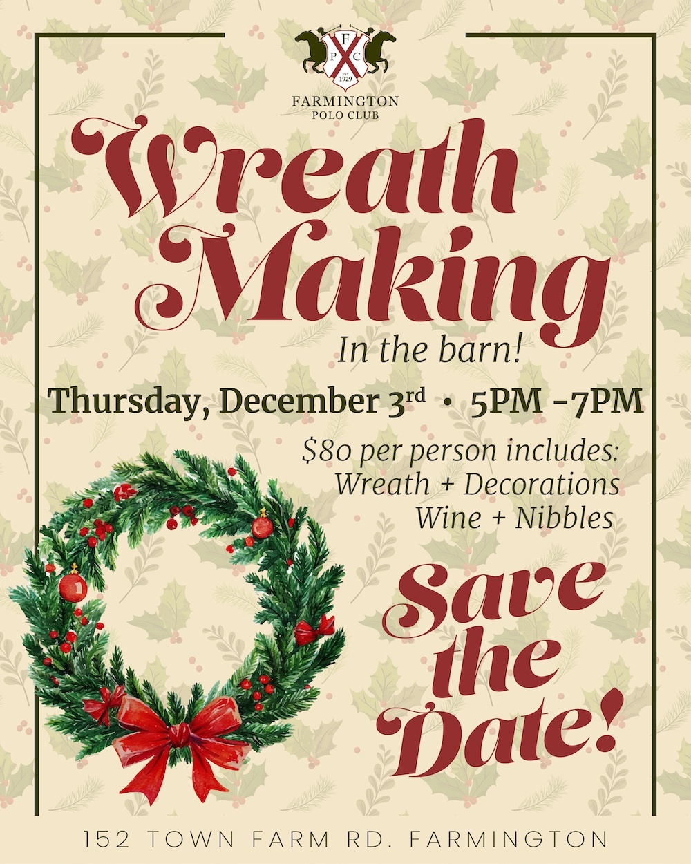 2026 Holiday Wreath Making